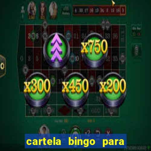 cartela bingo para cha de cozinha imprimir gratis