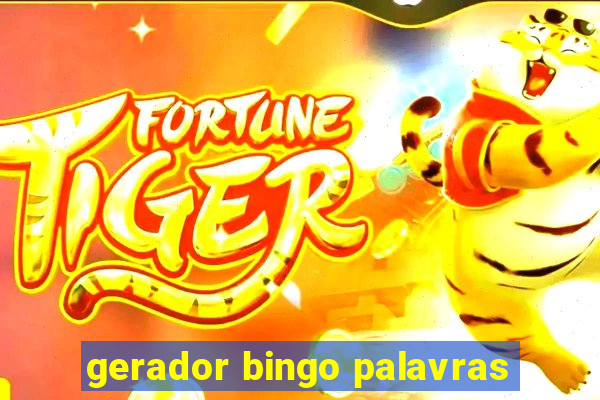 gerador bingo palavras