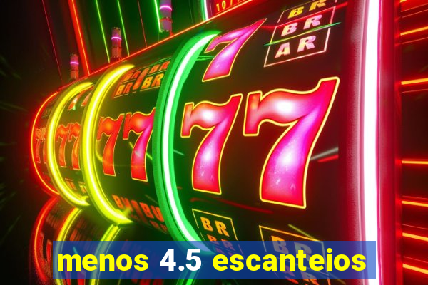 menos 4.5 escanteios