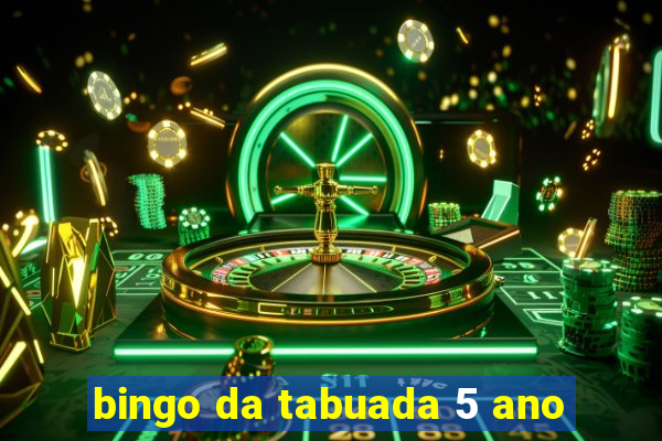 bingo da tabuada 5 ano