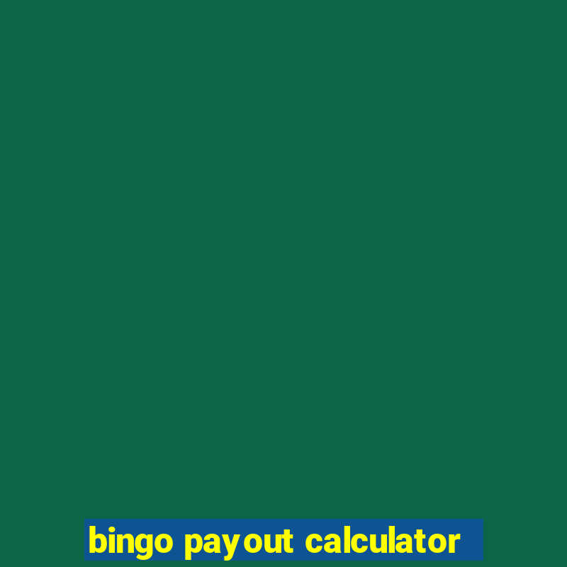 bingo payout calculator