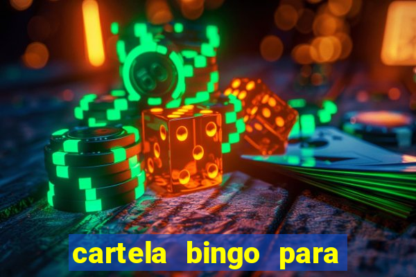 cartela bingo para cha de cozinha imprimir gratis