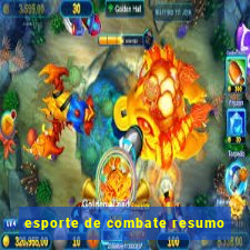 esporte de combate resumo