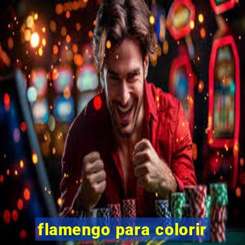 flamengo para colorir