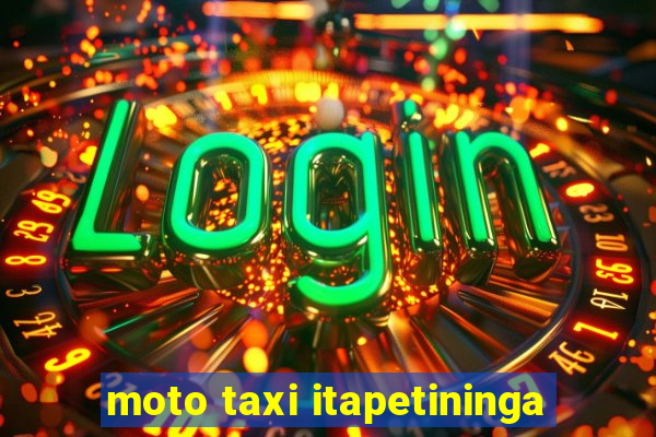 moto taxi itapetininga