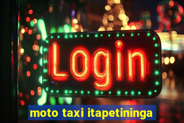 moto taxi itapetininga