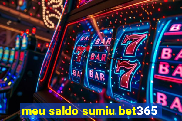 meu saldo sumiu bet365