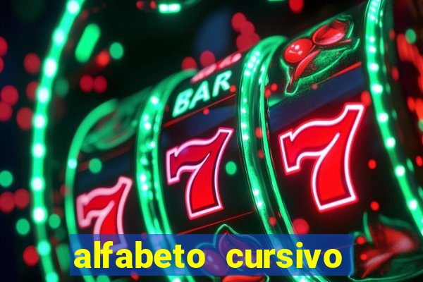 alfabeto cursivo para treinar caligrafia