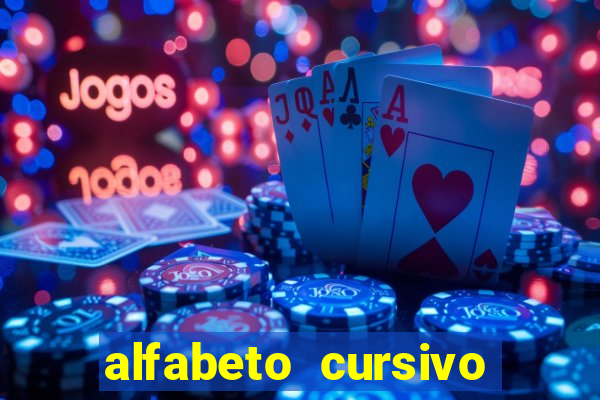 alfabeto cursivo para treinar caligrafia