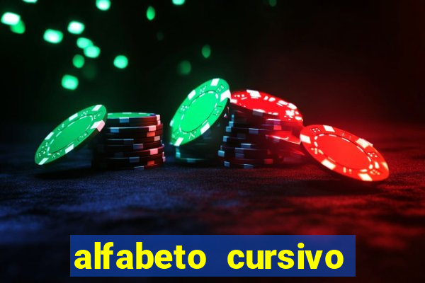 alfabeto cursivo para treinar caligrafia