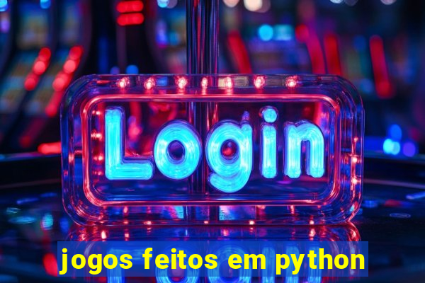 jogos feitos em python