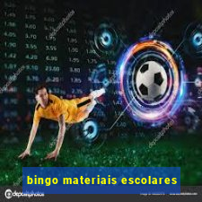 bingo materiais escolares