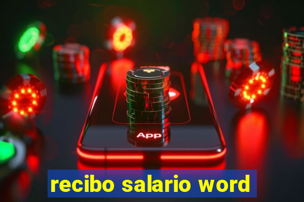 recibo salario word