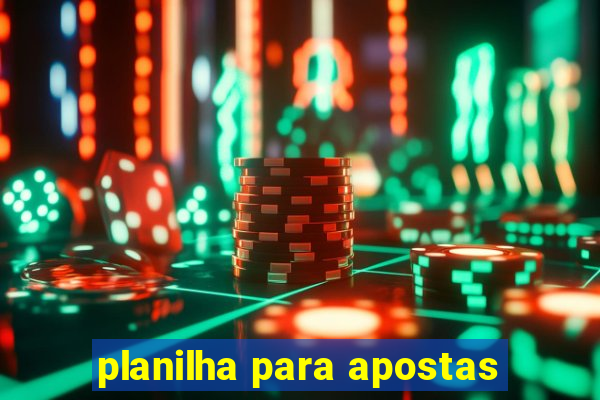 planilha para apostas