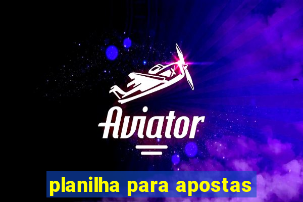 planilha para apostas