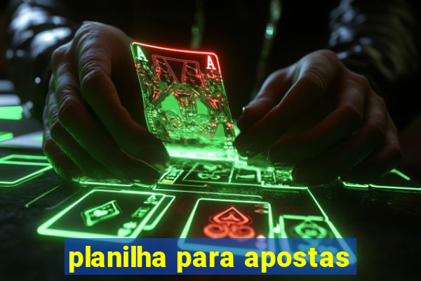 planilha para apostas