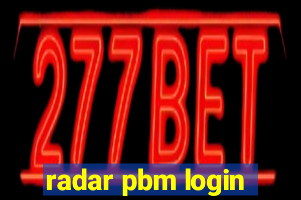 radar pbm login