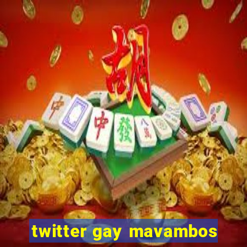 twitter gay mavambos