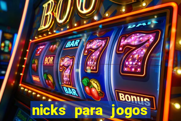 nicks para jogos de tiro