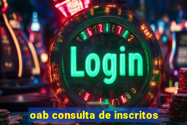 oab consulta de inscritos