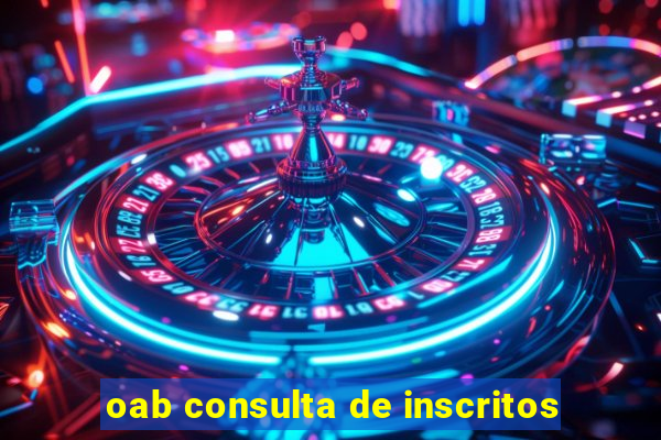 oab consulta de inscritos