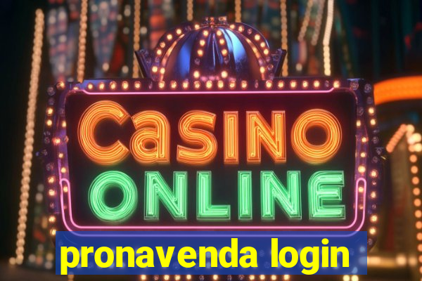 pronavenda login