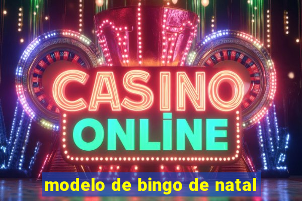 modelo de bingo de natal