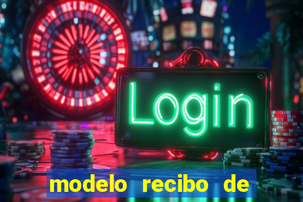 modelo recibo de pagamento autonomo