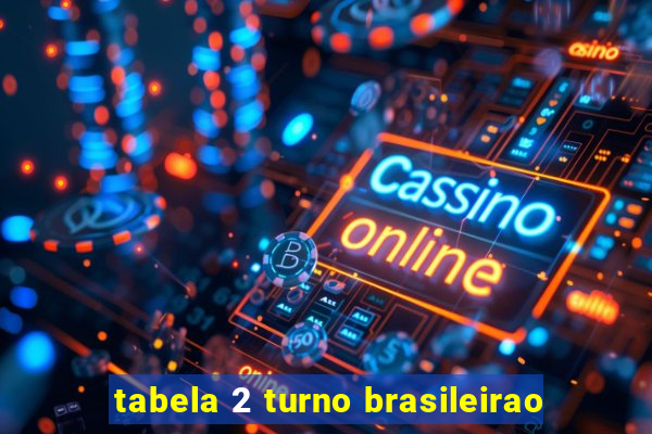 tabela 2 turno brasileirao