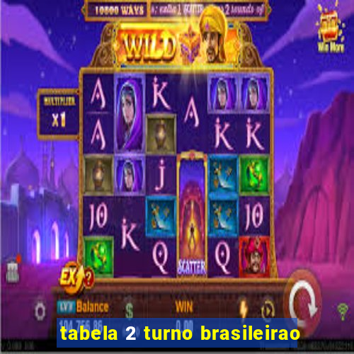 tabela 2 turno brasileirao