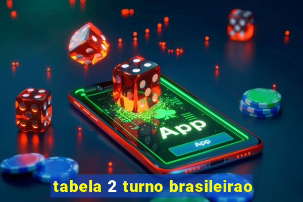 tabela 2 turno brasileirao