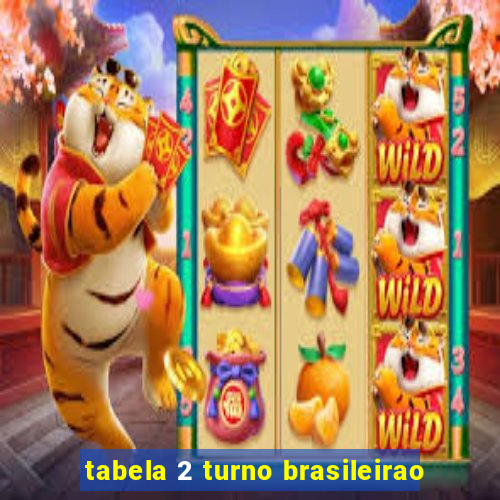 tabela 2 turno brasileirao