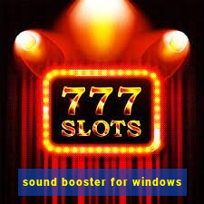 sound booster for windows