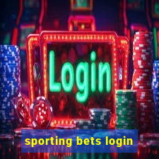 sporting bets login