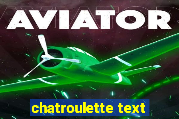 chatroulette text