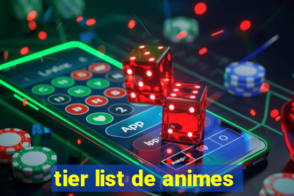 tier list de animes