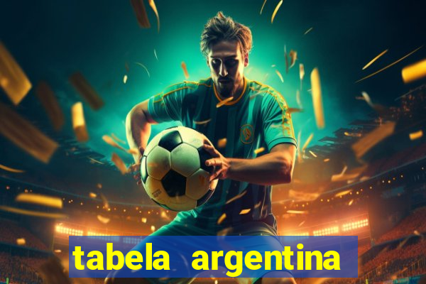 tabela argentina torneo betano