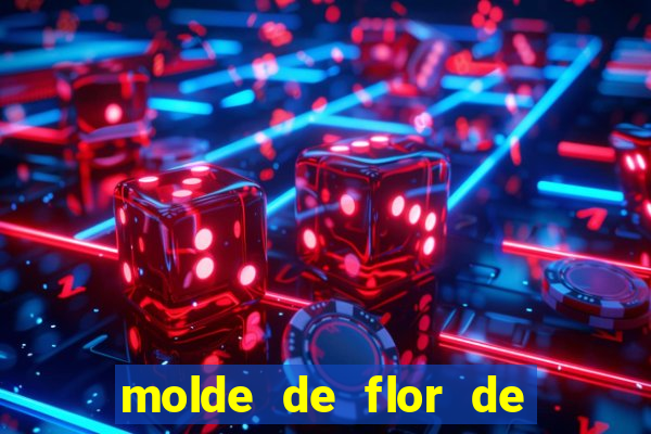 molde de flor de eva grande para imprimir