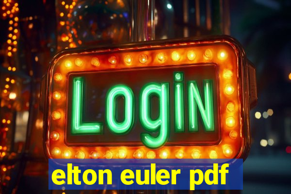 elton euler pdf