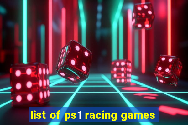 list of ps1 racing games