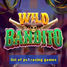 list of ps1 racing games