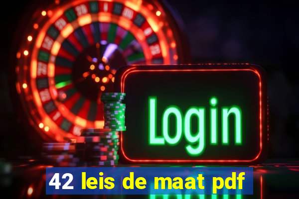 42 leis de maat pdf