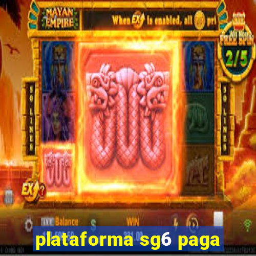 plataforma sg6 paga