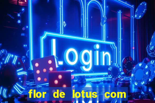 flor de lotus com lua tatuagem