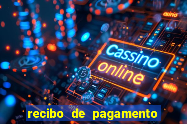 recibo de pagamento modelo word