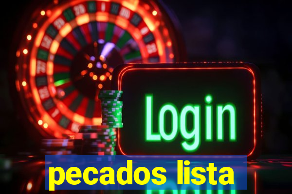 pecados lista