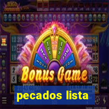 pecados lista