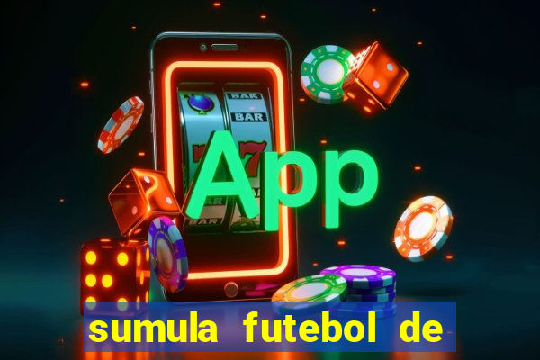 sumula futebol de campo word