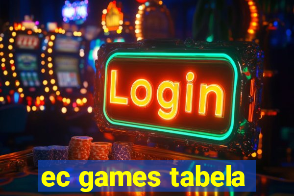 ec games tabela