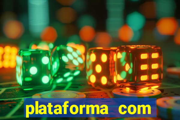 plataforma com chuva de dinheiro